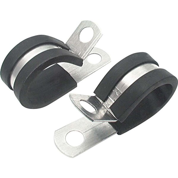 Allstar Performance 0.5 in. Aluminum Line Clamps, 10PK ALL18303 - main